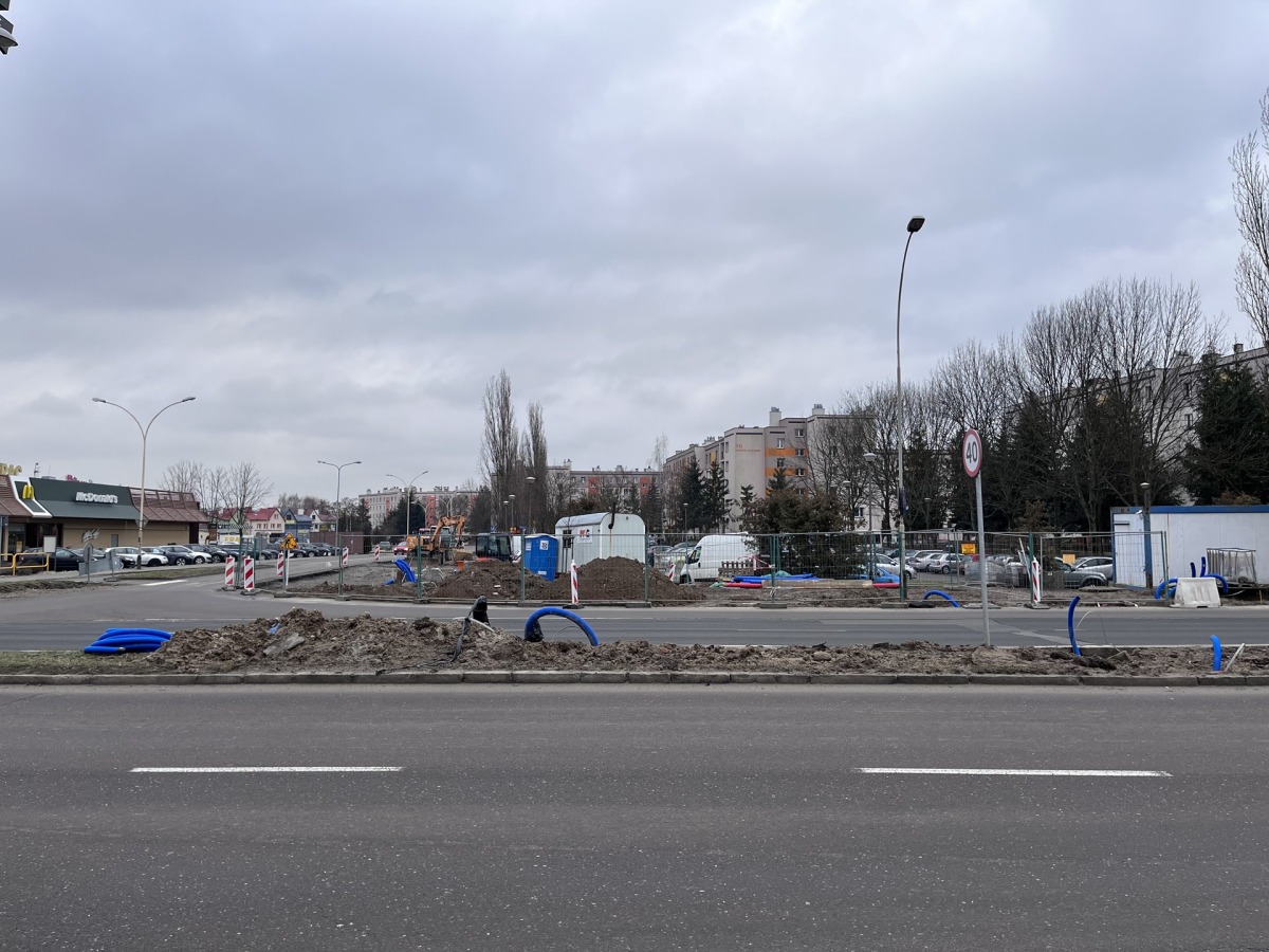 Rozbudowa skrzyżowania ul. Lwowskiej i ul. Mieszka I [luty 2023]